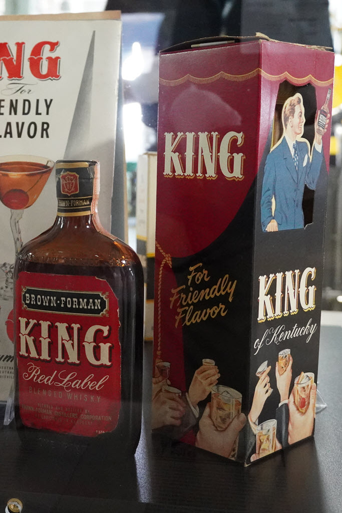 Brown Forman Distillery - Brown Forman's King Red Label Blended Whiskey Bottles and Box