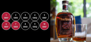 Four Roses Distillery - Four Roses Limited Edition Small Batch 2022 Relaese Barrel Strength, OESF, OESV, OESK and OBSV