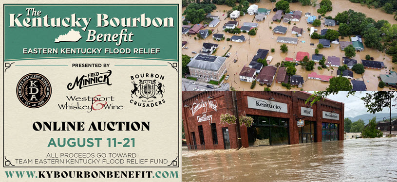 The Kentucky Bourbon Benefit - Eastern Kentucky Flood Relief, Online Auction August 11-21, 2022