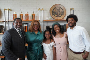 Fresh Bourbon - Ribbon Cutting Ceremony, Sean, Tia, Kadyn, Laura and Sean Jr. Edwards
