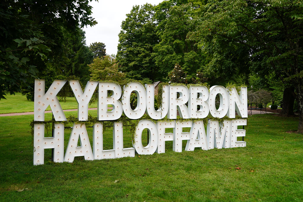 Kentucky Bourbon Hall of Fame - Ky Bourbon Hall of Fame Sign on the Grounds of My Old Kentucky Home