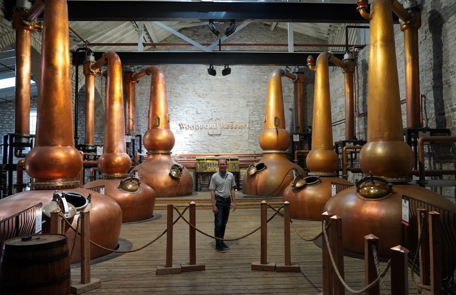 Woodford Reserve Distillery - Master Distiller Chris Morris and 3 New Forsyths Pot Stills