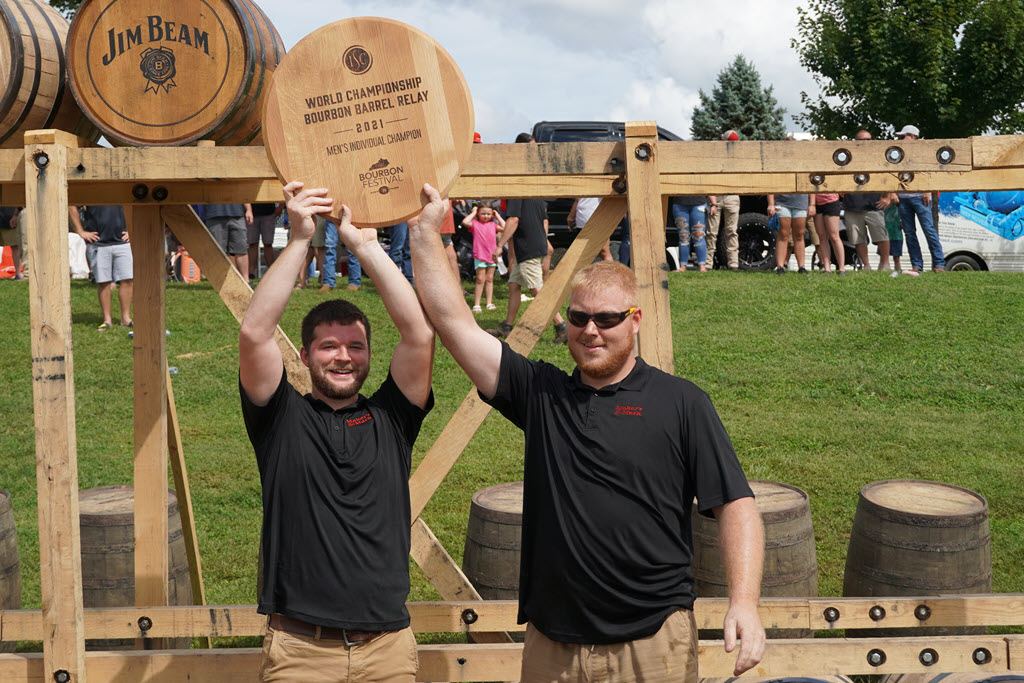 World Championship Bourbon Barrel Relay - 2021 Men's Individual Champion, Maker's Mark Distillery, Corey Miles