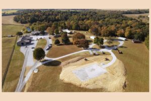Casey Jones Distillery - 3,000 Barrel Rickhouse Site Groundbreaking October 6, 2022, Aerial