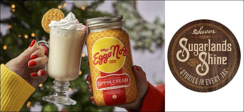 Sugarlands Distilling Co. - Kellogg's Eggo Nog Eggnog Liqueur, Appalachian Sippin' Cream