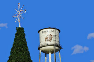 Buffalo Trace Distillery - Water Tower and Christmas Tree