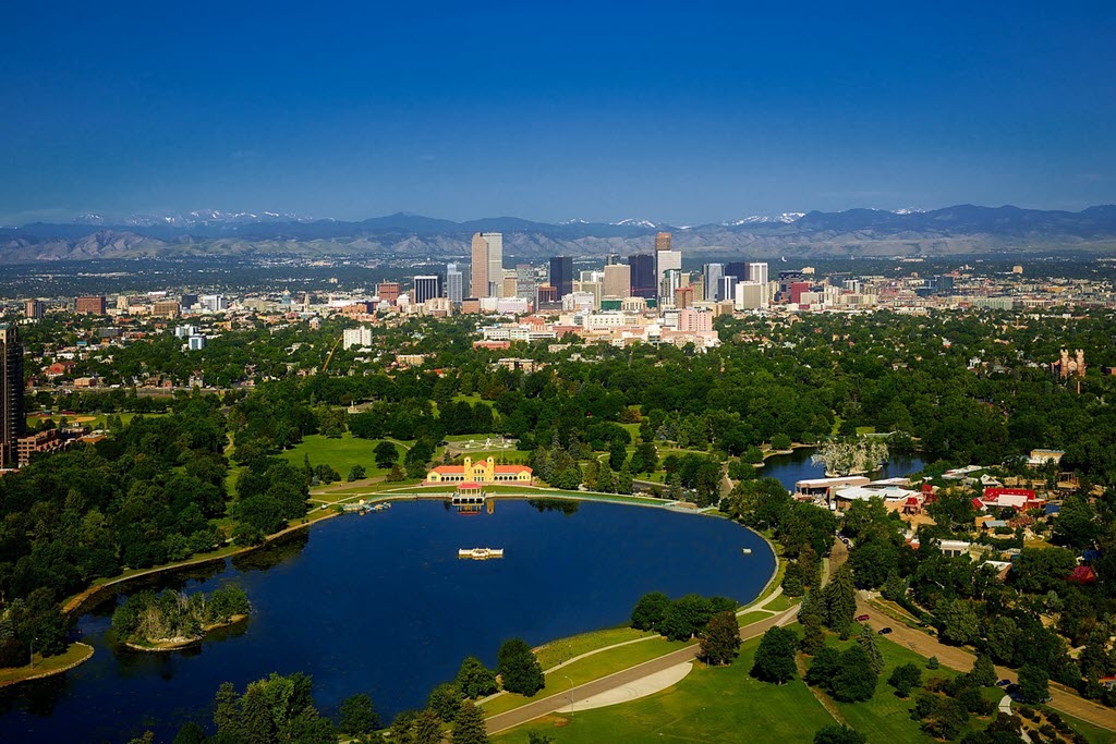 Denver, Colorado Skyline Over the City