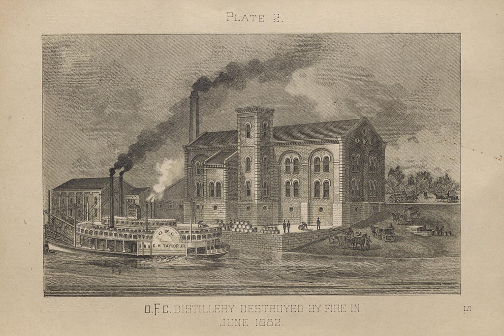 O.F.C. Distillery - The Second Distillery, Built 1873, Destroyed by Fire June 1882