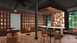 Brindiamo Penthouse - Spalding Hall Bar Rendering