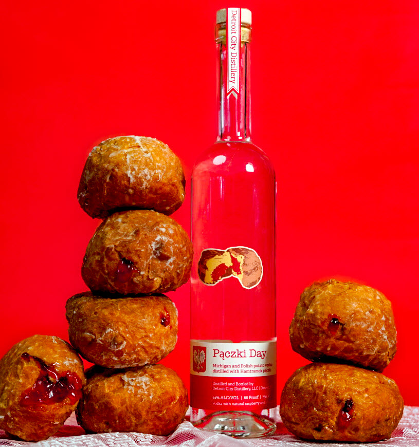 Detroit City Distillery - Celebrates the Launch of Pączki Day Vodka Bottle