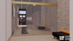 Buzzard's Roost Whiskey - Rendering, Lobby to Entry