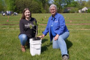 Brown-Forman Distillery - Earth Day 2023, Environmental Manager Whitney Forbis and UK Professor Laura E. DeWald