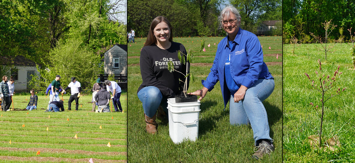 Brown-Forman Distillery - Earth Day 2023, Environmental Manager Whitney Forbis and UK Professor Laura E. DeWald