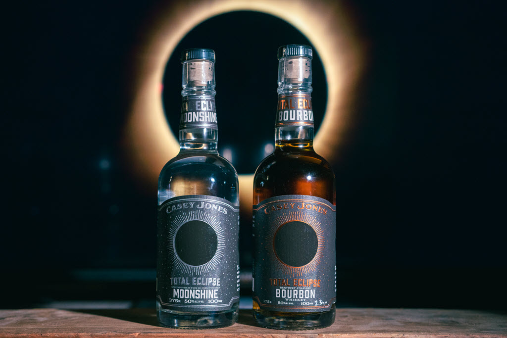 Casey Jones Distillery - Total Eclipse Moonshine and Total Eclipse Bourbon