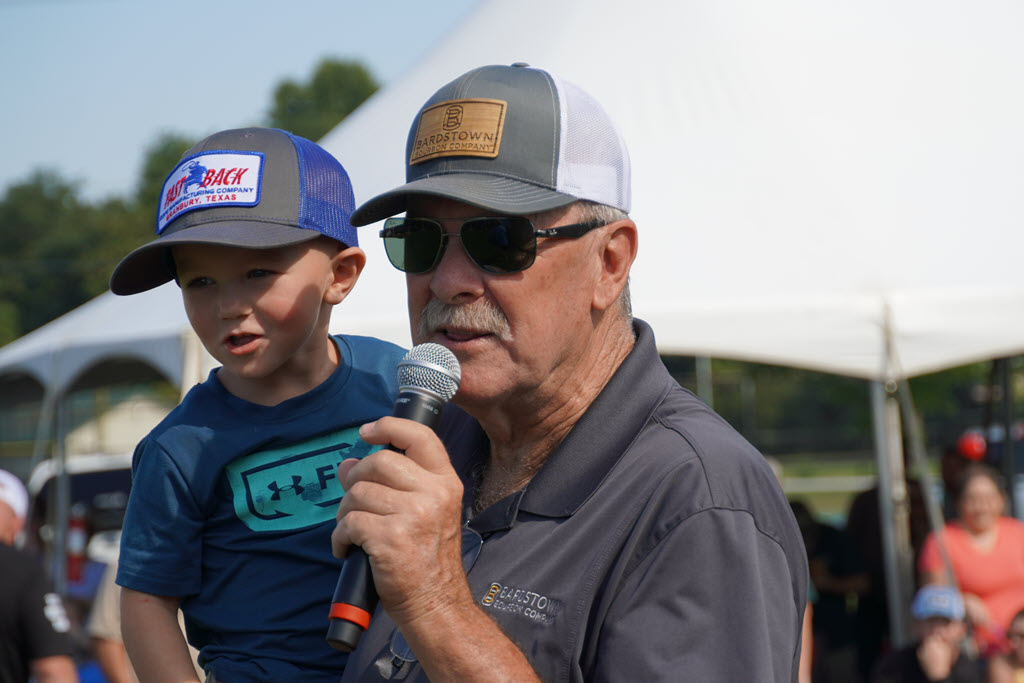 Kentucky Bourbon Festival - Bardstown Bourbon Co. Master Distiller Steve Nally with his Grandson