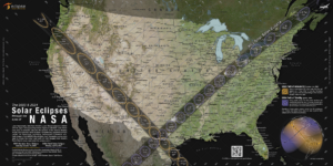 NASA's Scientific Visualization Studio - The 2023 and 2024 Solar Eclipses Map and Data