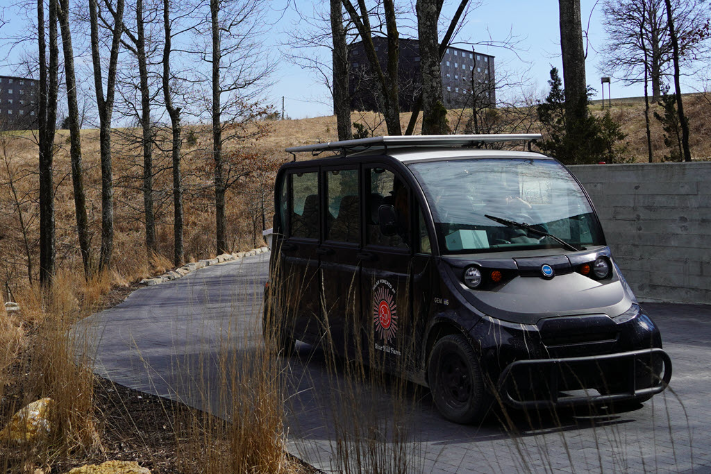 Maker's Mark Distillery - A Ride to the Tasting Room on Heritage Lake, Solar Powered Vehicle