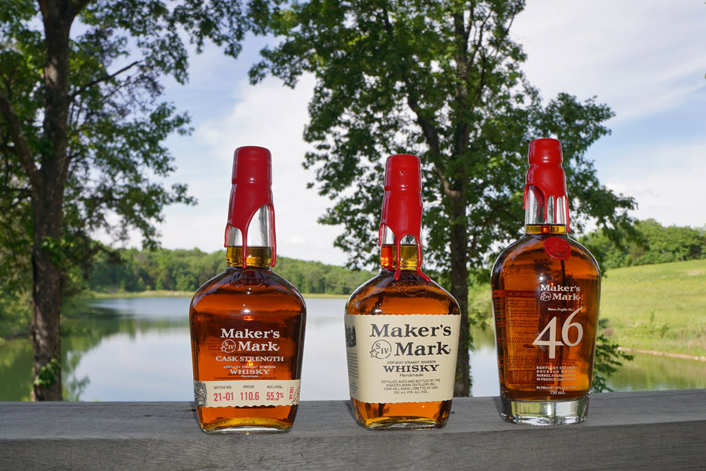 Maker's Mark Distillery - Lakeside Tasting Room on Heritage Lake, Maker's Cask Strength, Maker's Mark, Maker's 46