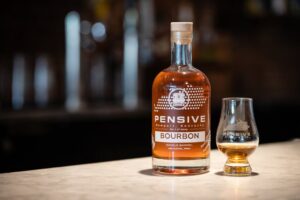 Pensive Distilling Co. - Single Barrel Bourbon Whiskey Bottle