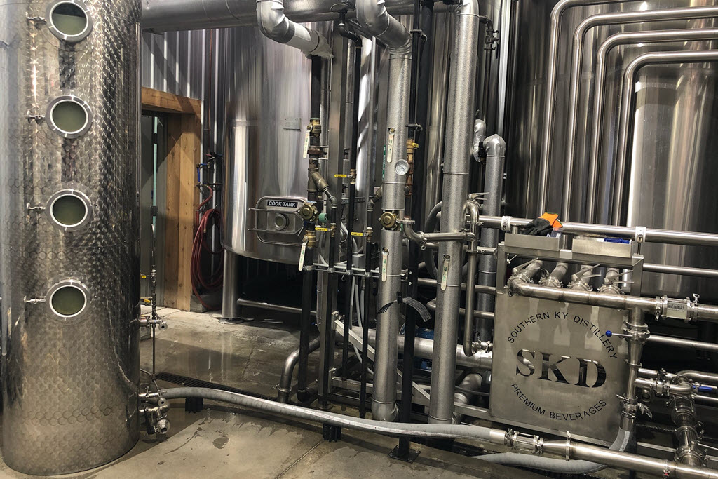 Southern Kentucky Distillery - 18 inch Column Still and Other Equipment, Designed and Fabricated by Red Boot Stills, Iowa