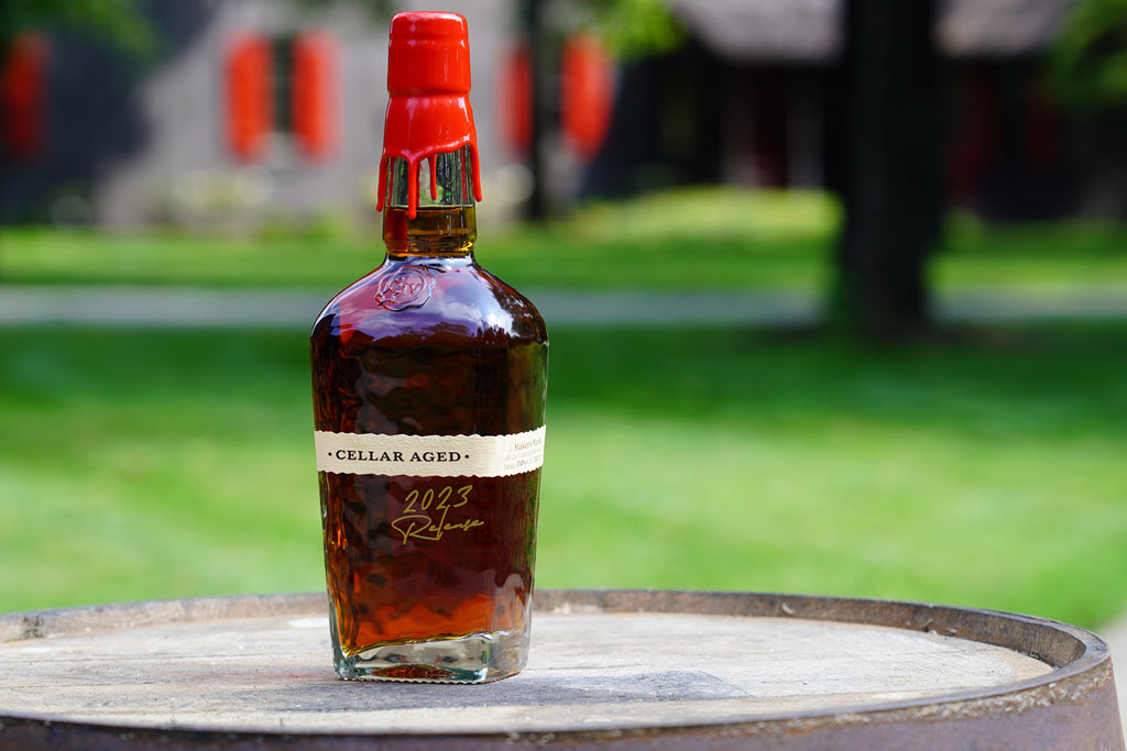 Maker's Mark Distillery - Maker's Cellar Aged Bottle on Barrel