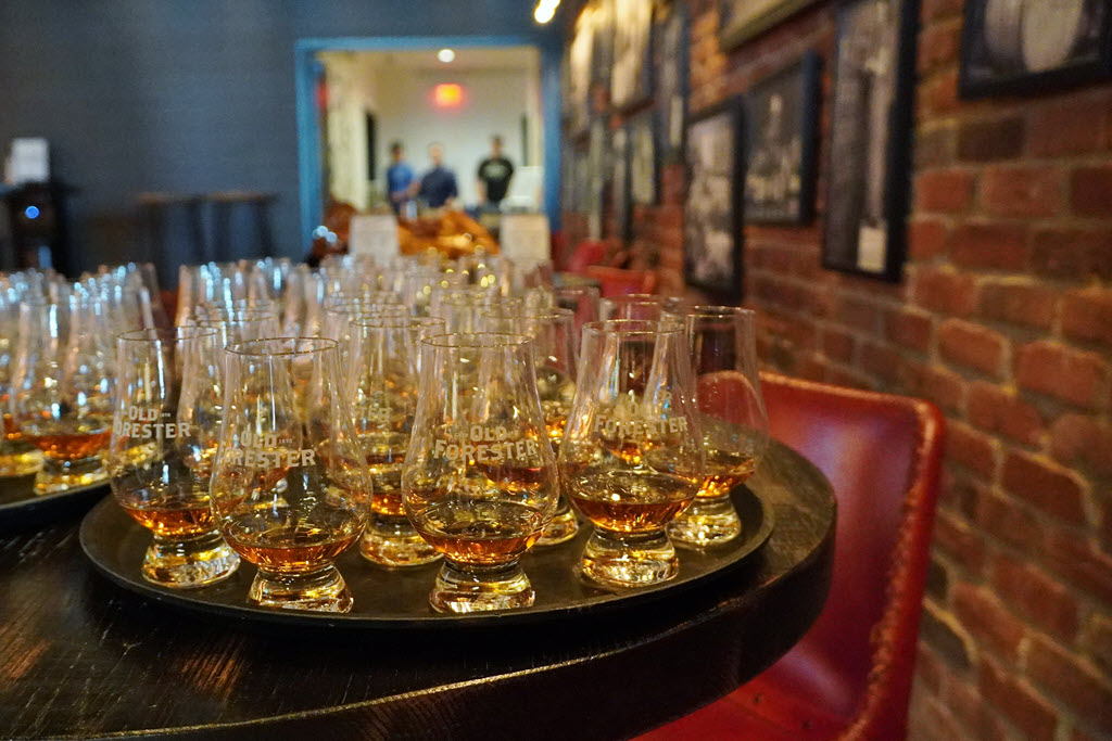 Old Forester Distillery - A Nice Pour of Old Forester Kentucky Straight Bourbon Whiskey in a Glencairn Glass