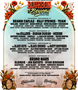 Bourbon & Beyond - 2023 Music Lineup, Final Schedule