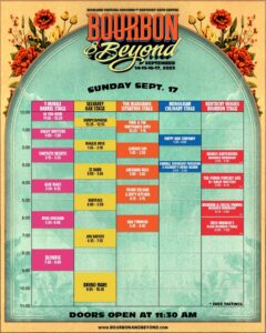 Bourbon & Beyond - 2023 Music Lineup, Sunday Sept 17, 2023