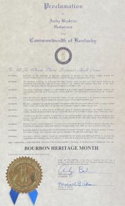 Bourbon Heritage Month - Proclamation 2023