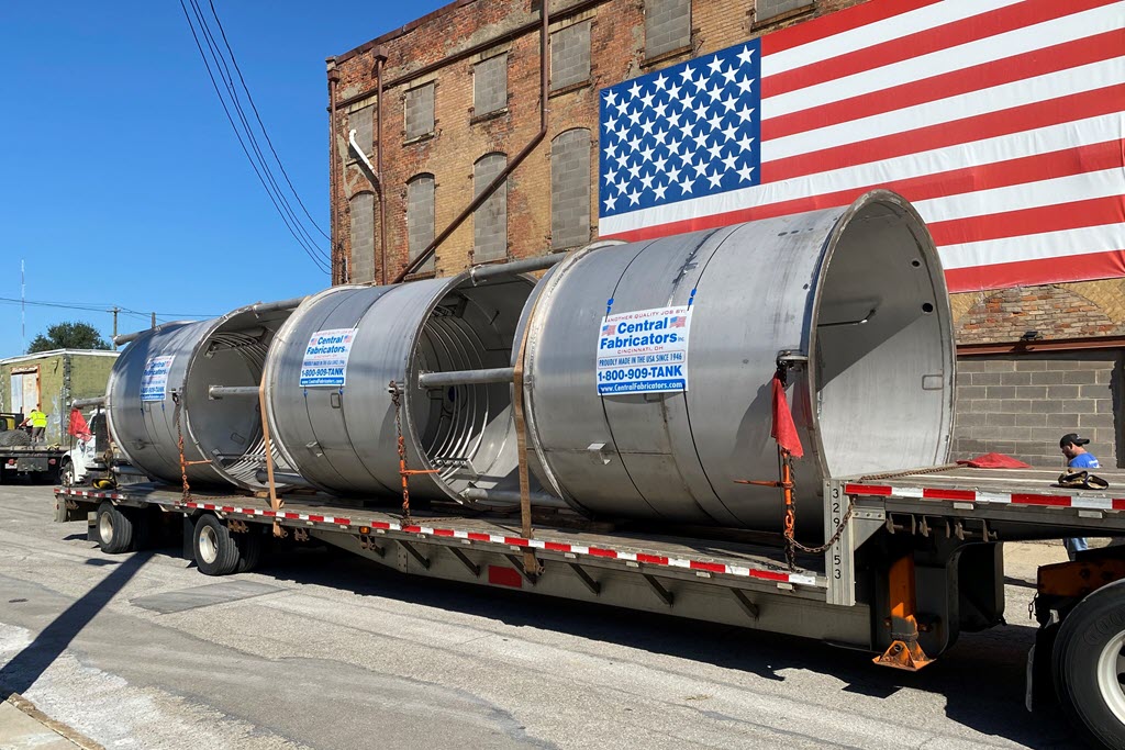 Central Fabricators - AD Fermentation Shipping to Distillery