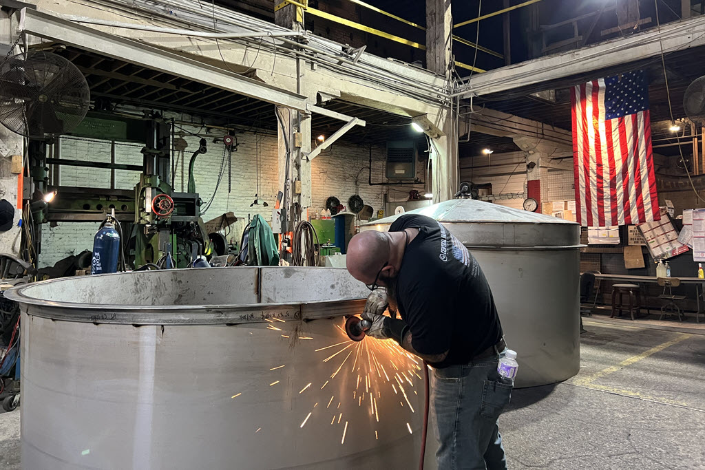 Central Fabricators - Fermentation Tank Construction, Made in the USA