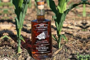 Tabacco Barn Distillery - Single Batch Straight Bourbon Whiskey, Distilled in Maryland, Bottle in the Corn Field