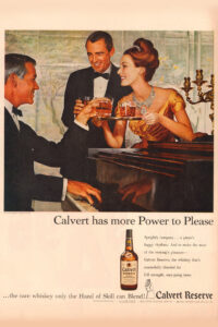 1960s Blended Whiskey Advertisement - Calvert Reserve Whiskey Advertisement Life Magazine February 15, 1960