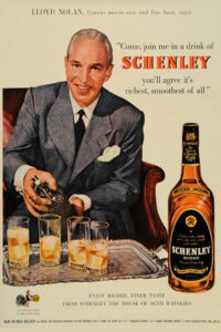 1960s Blended Whiskey Advertisement - Schenley Reserve, 65% Grain Neutral Spirits