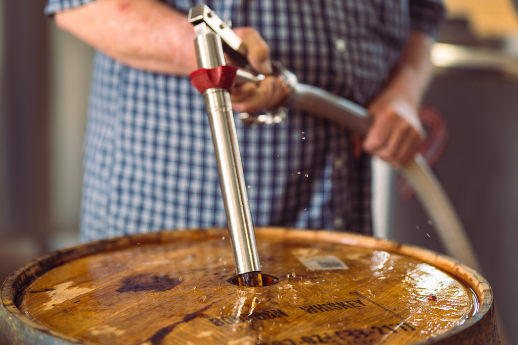 Casey Jones Distillery - Filling 53 Gallon Barrel