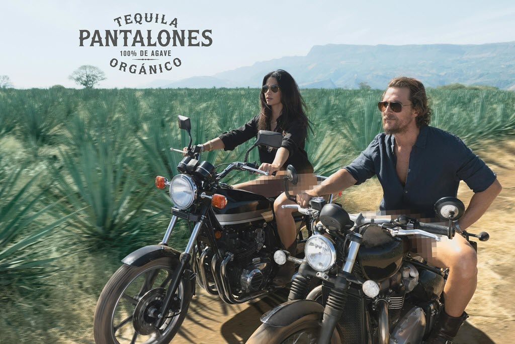 Pantalones Organic Tequila - Matthew and Camila McConaughey No Pants