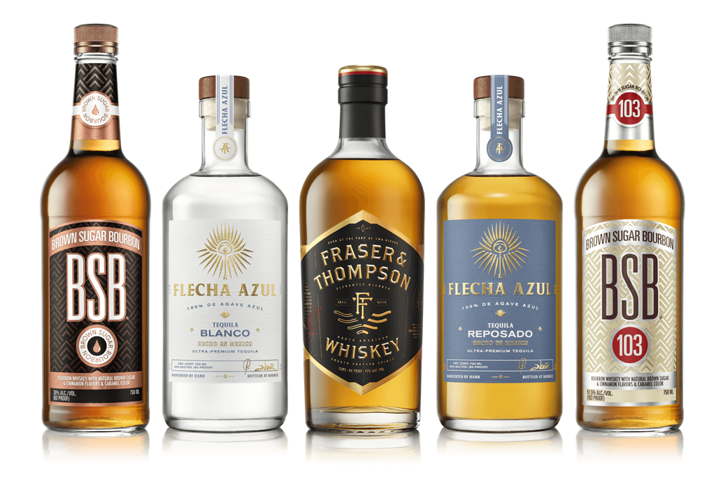 Wes Brands -Portfolio of Whiskey and Tequila, Brown Sugar Bourbon, Flecha Azul Tequila and Fraser & Thompson Whiskey