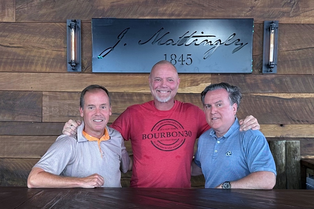 J. Mattingly 1845 Distillery - Investors Andrew Varga, Jeff Mattingly, and Carl Cordova