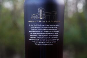 New Riff Distilling - Sour Mash Kentucky Single Malt Whiskey, Label Back