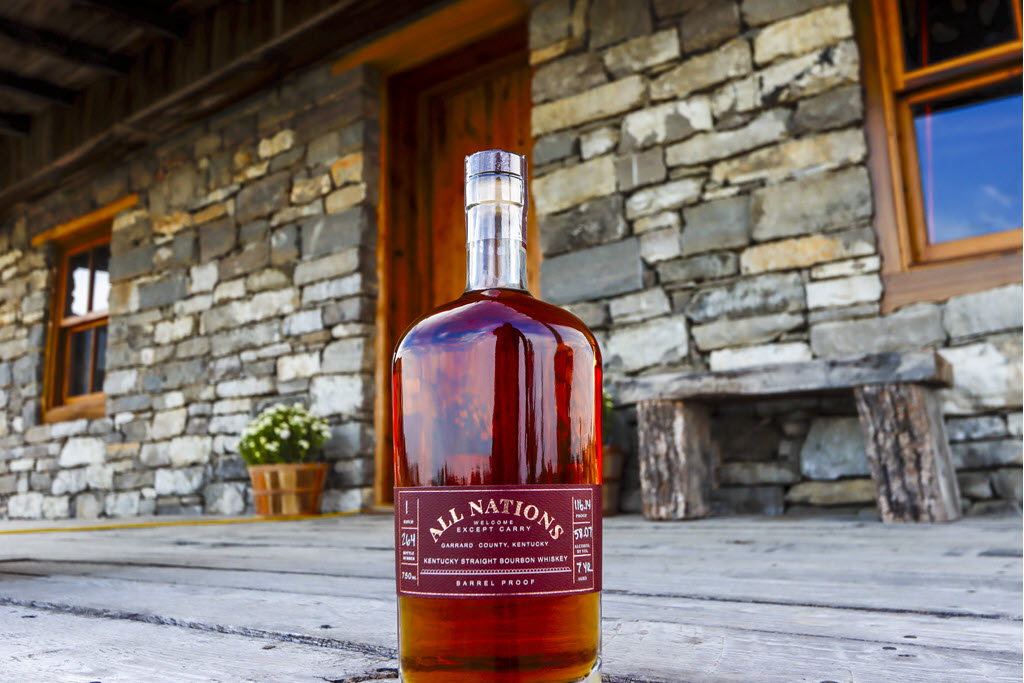 Garrard County Distilling Co - Carry Nation House Rebuilt on the Distillery Grounds, All Nations Bourbon