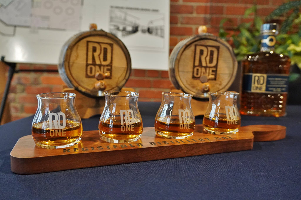 RD1 Spirits Distillery - Samples of RD1 Spirits Bourbon
