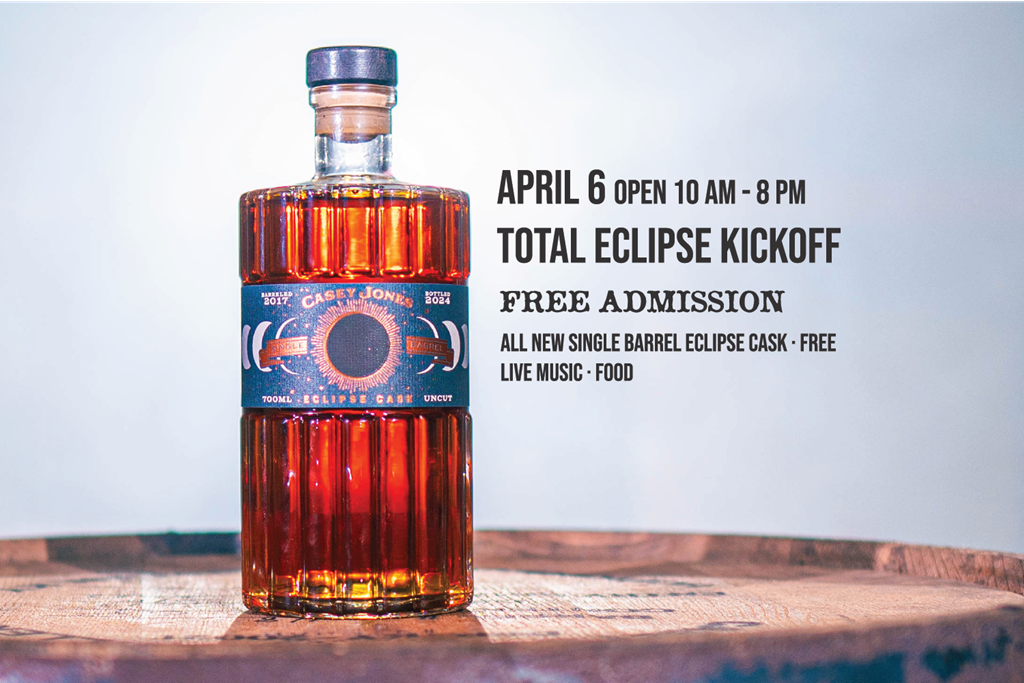 Casey Jones Distillery - Casey Jones Total Eclipse Kentucky Straight Bourbon Whiskey and Moonshine, Single Barrel