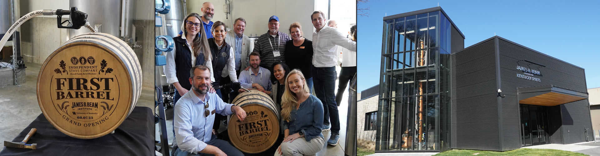 James B. Beam Institute for Kentucky Spirits - First Barrel Fill March 13, 2024