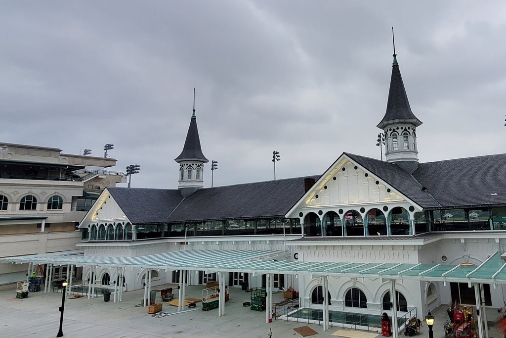 Churchill Downs Race Track - Nearing Completion of its $200 Million Renovation, Twin Spires