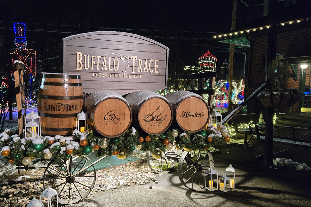 Buffalo Trace Distillery - Buffalo Trace Wagon in the Snow