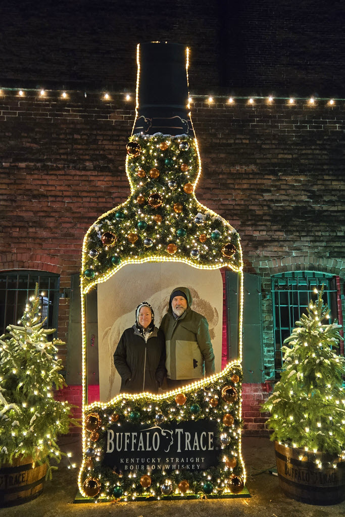 Buffalo Trace Distillery - Photo Op at Warehouse XX Inside the 14 Foot Tall Bourbon Bottle