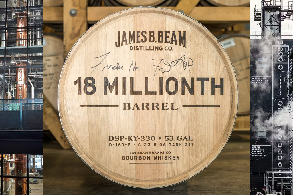 James B. Beam Distilling Co. - 8th Generation Master Distiller Freddie Noe and 7th Generation Master Distiller Fred Noe Fill the 18 Millionth Barrel of Jim Beam Bourbon, Feb 6, 2023