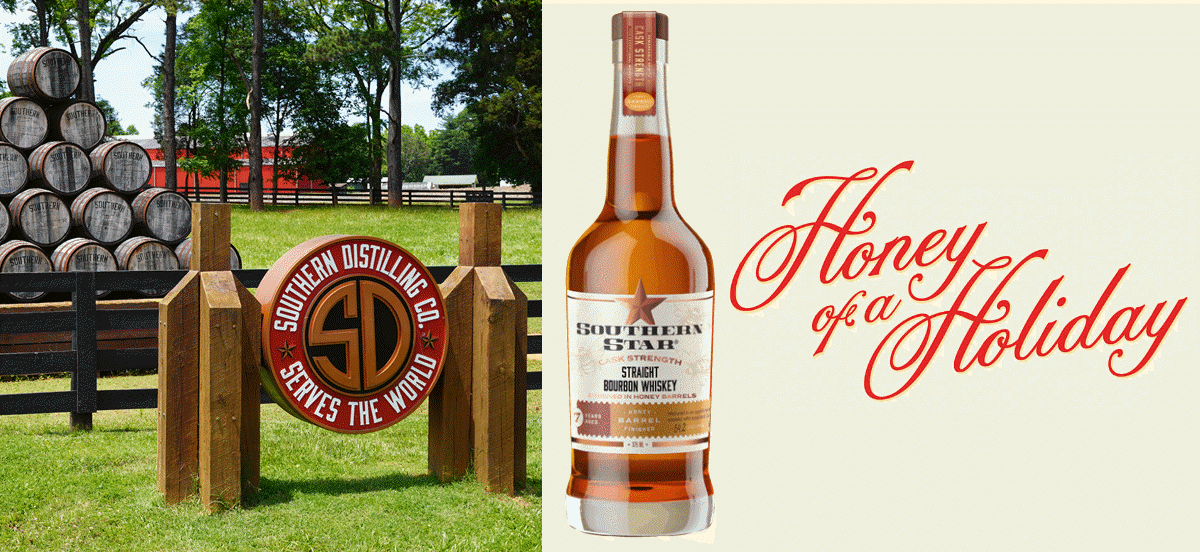 Southern Distilling Co. - Southern Star Cask Strength Bourbon Finished in Honey Barrels