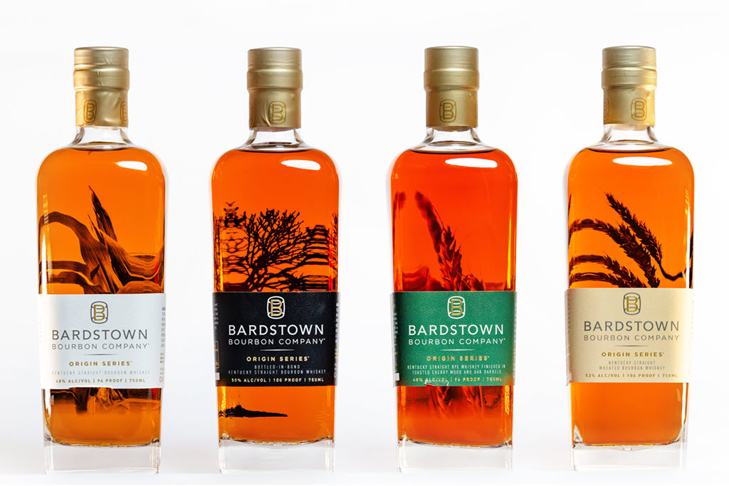 Bardstown Bourbon Company - Old Bottle Label Design on Core Lineup of Bourbon, Bottled-in-Bond Bourbon, Rye, and High Wheat Bourbon