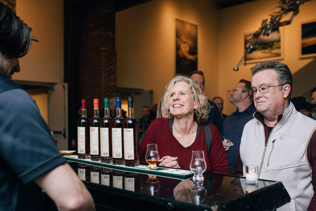 Bourbon Classic - Bourbon fans getting a pour at the VIP Lounge